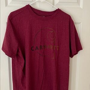 Carhartt Burgundy Tee with Logo. Size XL 16-18